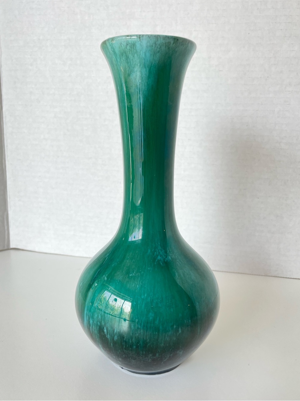 Vintage Blue Mountain Pottery Green Drip Glaze Vase | MCM BMP Ceramic